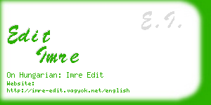 edit imre business card